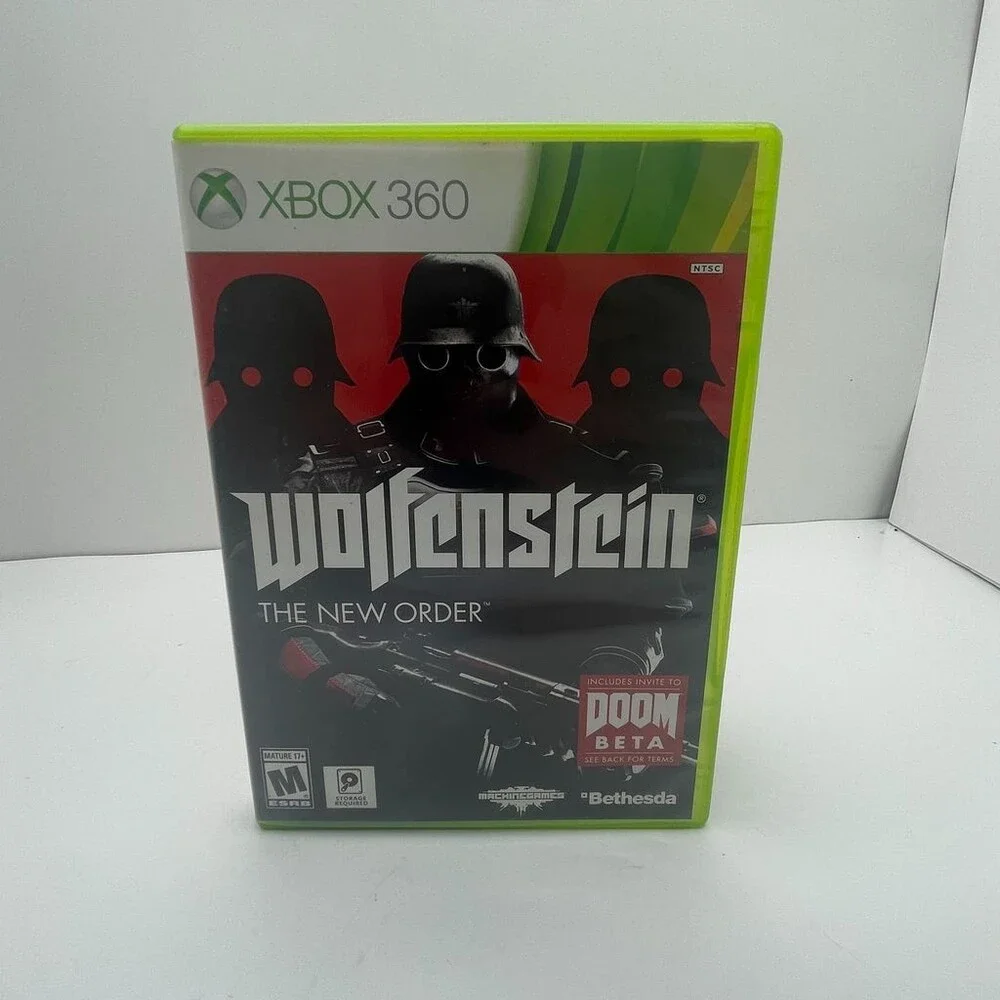 Wolfenstein: The New Order 360 (Xbox 360, 2014) Complete W/ Manual